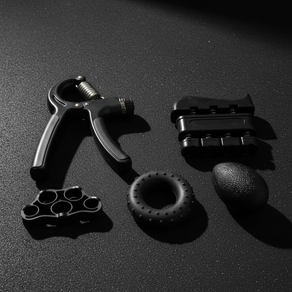 ARMPOWER Smart Grip Ring Set with adjustable force indicator, grip strengtheners for hand and finger exercise training.